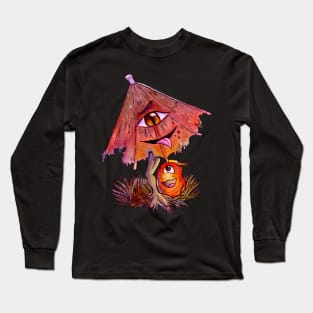 Kasa-obake and chochin-obake in the rain Long Sleeve T-Shirt